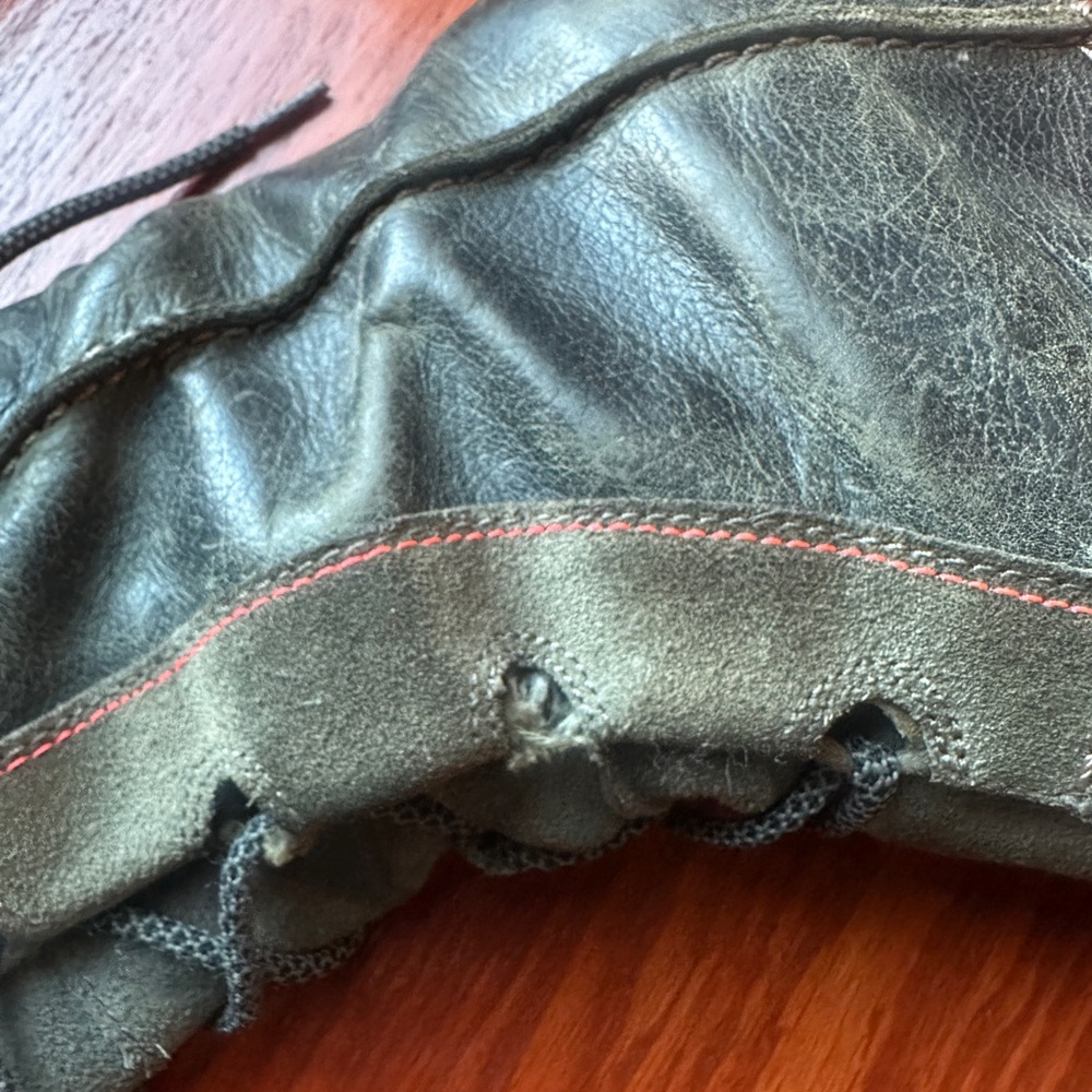 Sorel Olive Green Lace-Up Wedge Boots - Picture 2 of 13